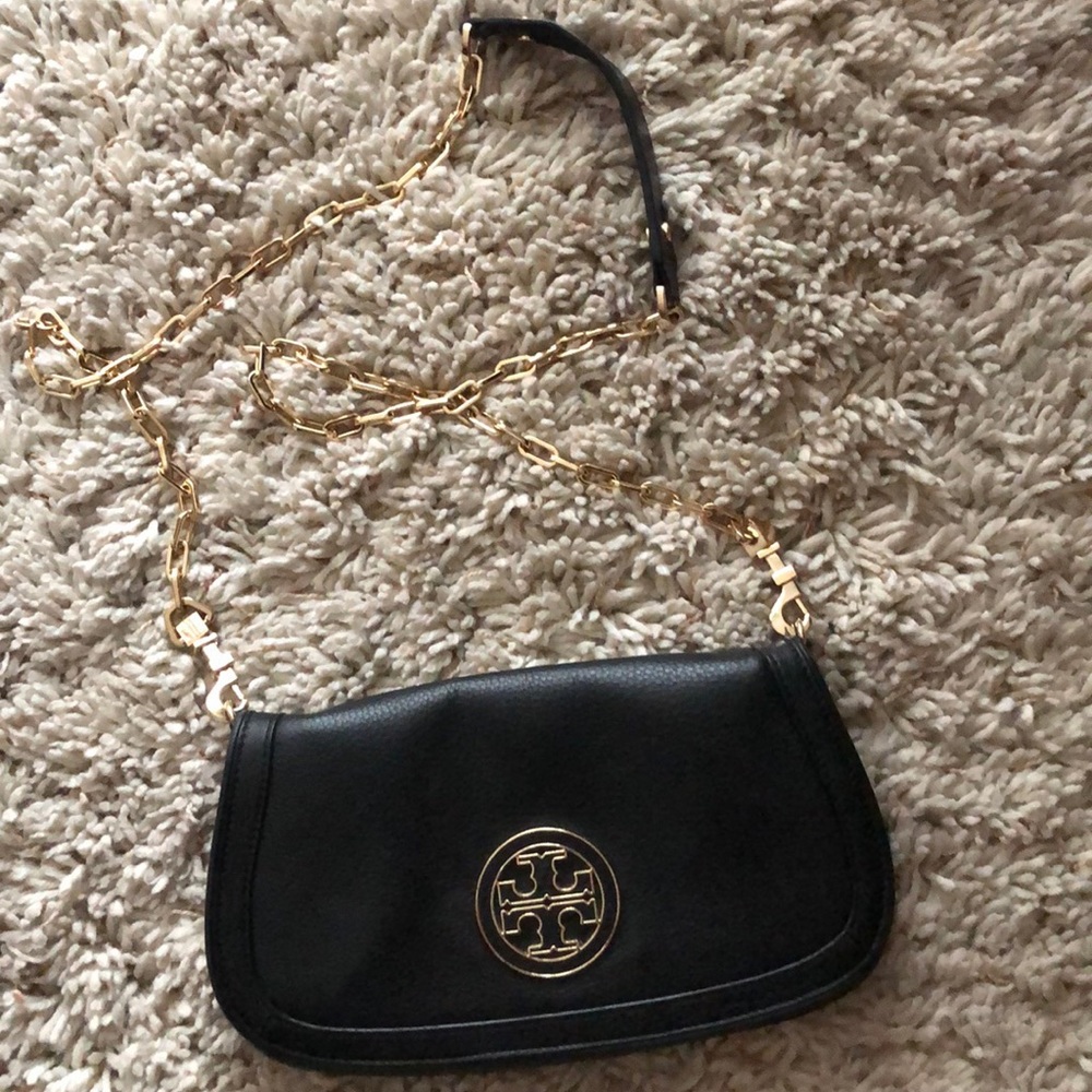 Black Tory Burch crossbody bag, like new